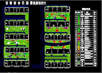 下载 园林景观类 园林绿化及施工 香榭丽舍花园景观规划设计图纸