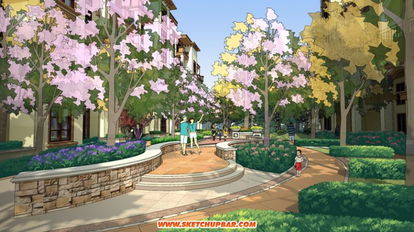 景观欣赏1 求宝石 sketchup作品 sketchup吧 sketchup中国门户网站